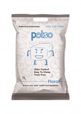Petso 豆腐貓砂 清新花香味 (Floral) 7L (藍) x4包原箱優惠 (共2箱)
